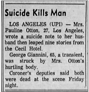 suicides at the cecil hotel los angeles