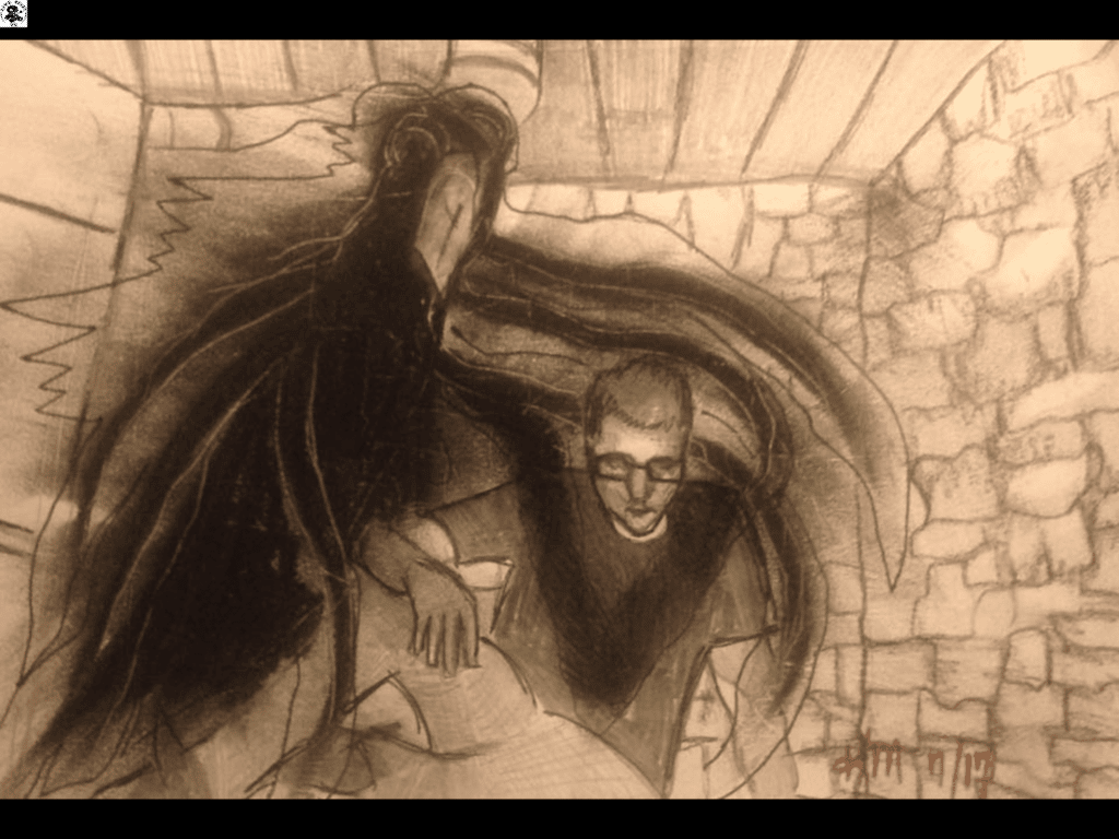 demon drawing beelzebub sallie house basement