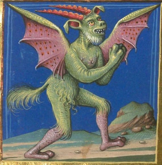 The demon belial from the lesser key of solomon