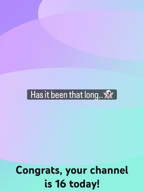 Just got a notification from YT that the channel is 16 years old….has it been that long??? Big thanks to everyone who has made the channel a success over the years!