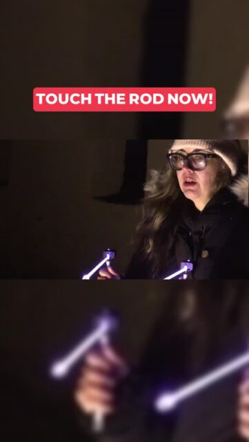 Touch my rods?! #Ghost interacts with dowsing rods at #haunted civil war fort..Watch the full Demon Files episode on our YT channel!