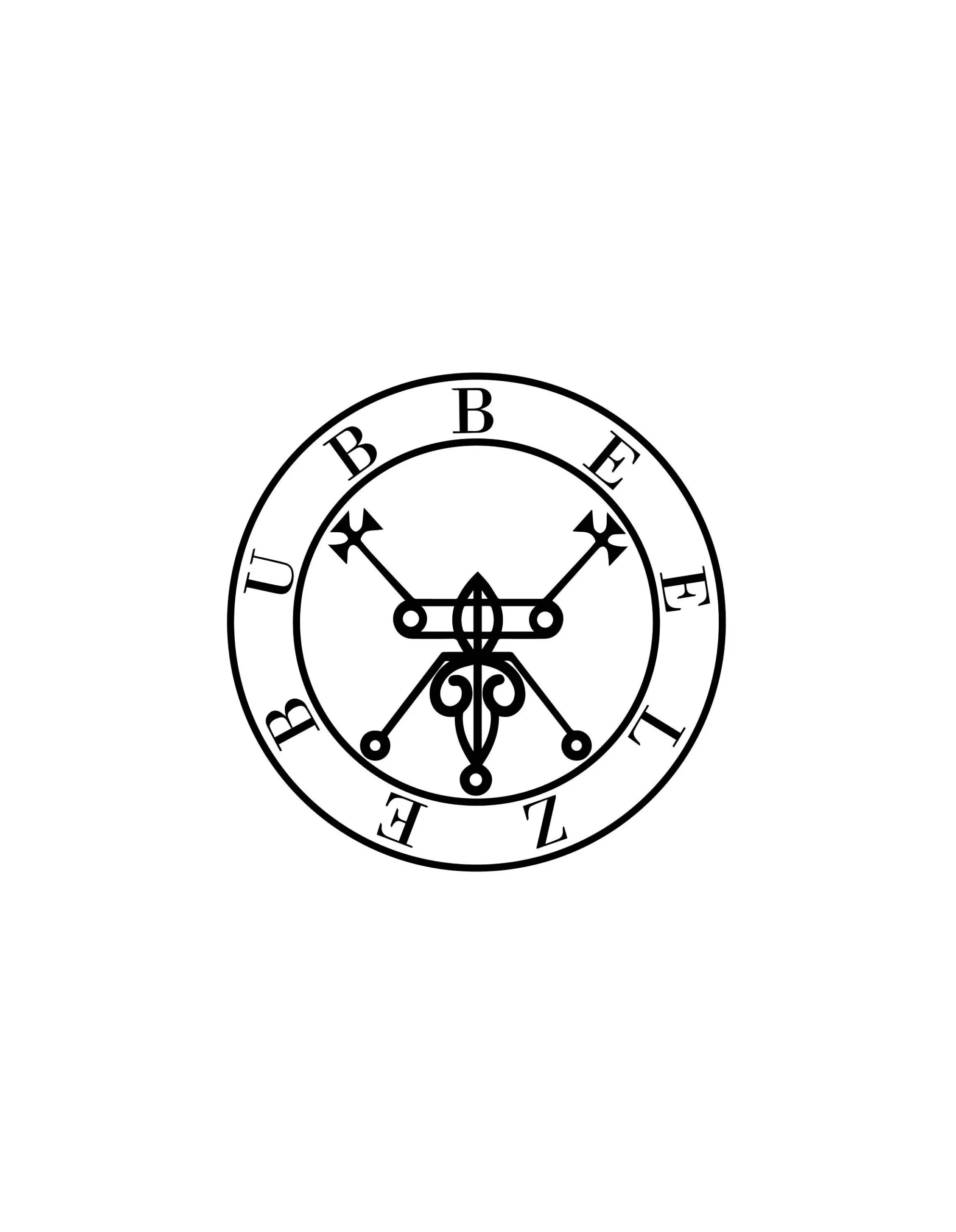 Sigil associated with Beelzebub in later occult traditions