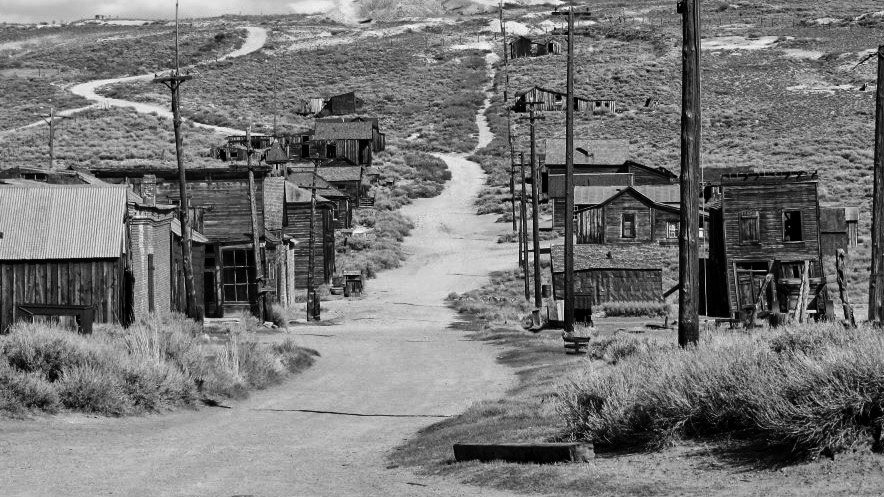 Historic buildings in Bodie Ghost Town California