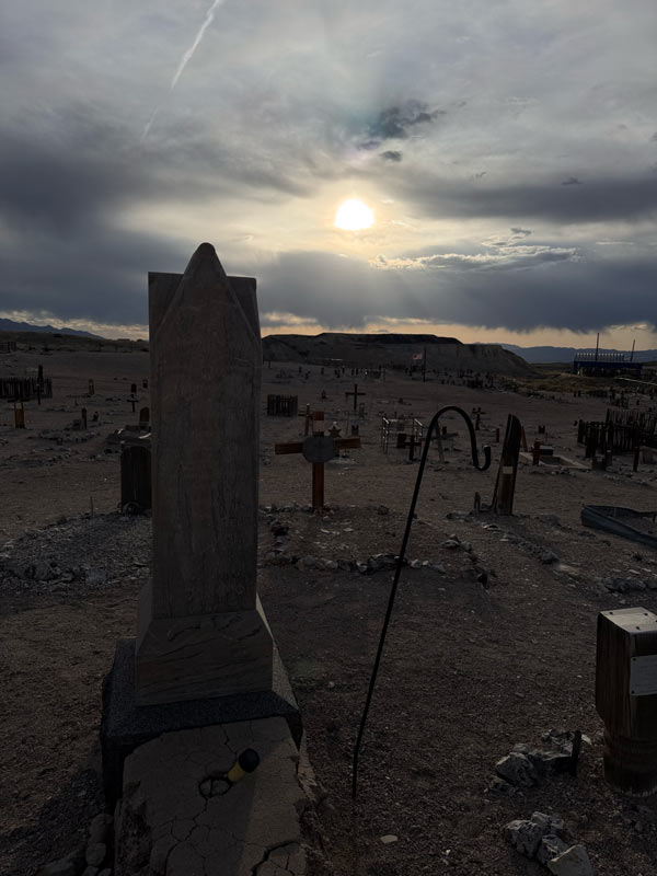 Old Tonopah Cemetery next to the Clown Motel in Nevada