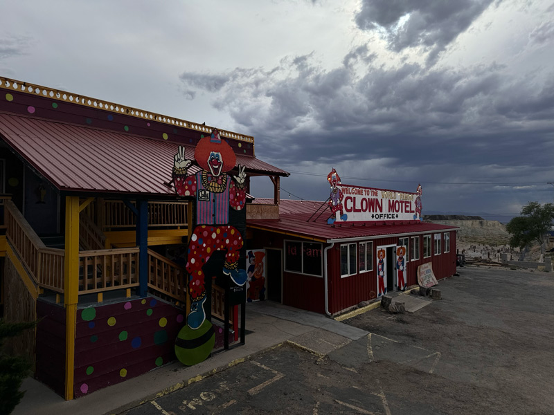 Another view of the Clown Motel in Tonopah, Nevada