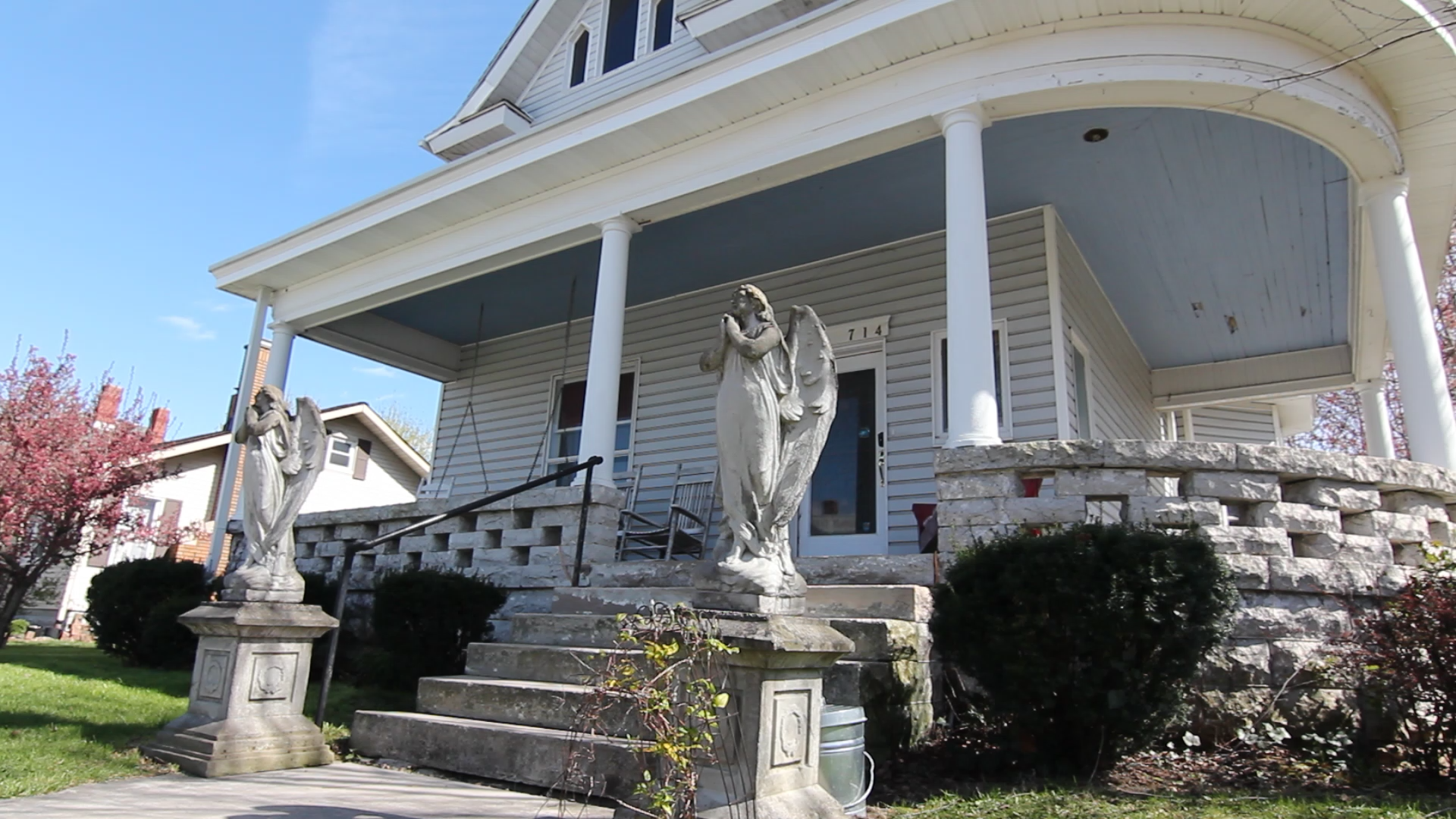Original exterior photograph of Whispers Estate in Mitchell Indiana