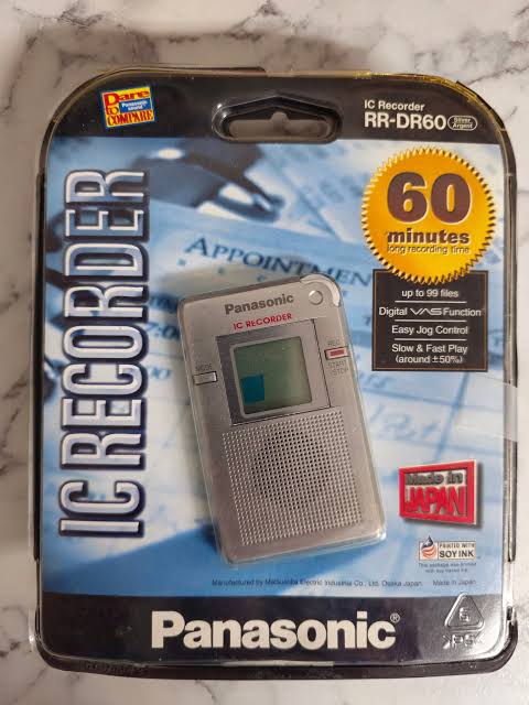 Panasonic RR-DR60 digital voice recorder used by EVP investigators to review unexplained audio