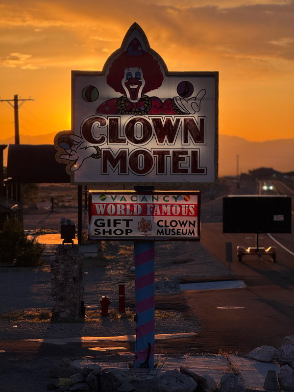 Welcome to the Clown Motel in Tonopah, Nevada
